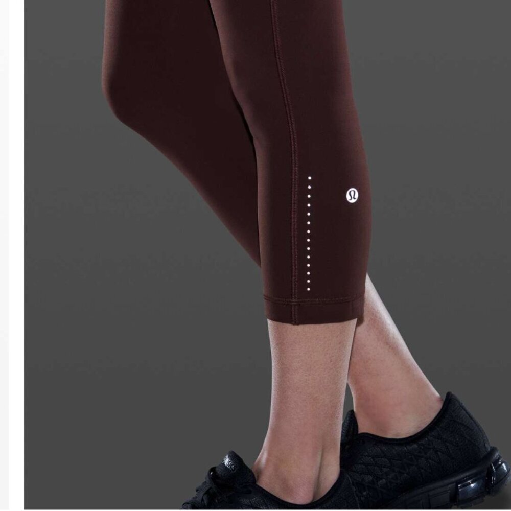 Lululemon Swift Speed High-Rise Crop 21" Brown Earth Size 6 $118 - Picture 10 of 10